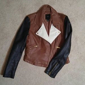 Forever 21 cropped moto jacket